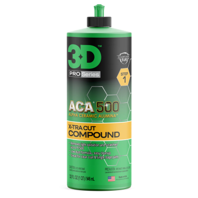 Полірувальна паста екстра ріжуча 1-й крок 3D ACA 500 X-tra Cut Compound 1л (500OZ32)