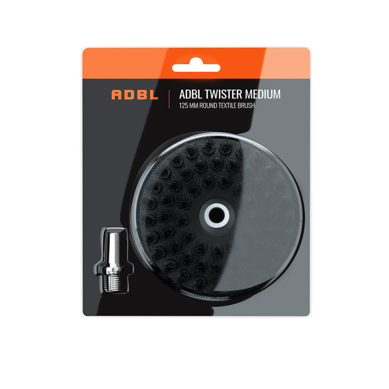 ADBL Twister Medium – щітка-викрутка для чищення оббивки, щетина середньої жорсткості, 125 мм