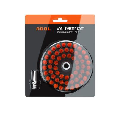ADBL Twister Soft – щітка на шурупокрут для чищення оббивки, м’яка щетина 125мм