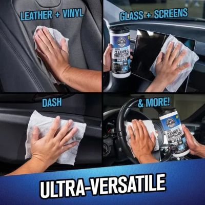 Серветки для догляду за інтер'єром CG Total Interior Cleaner & Protectant Wipes (в тубусі) 30шт