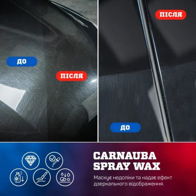 Спрей-воск карнауба Shiny Garage Carnauba Spray Wax V2, 1л