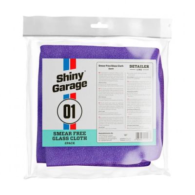 Набір із двох фібр для чищення скла Shiny Garage S