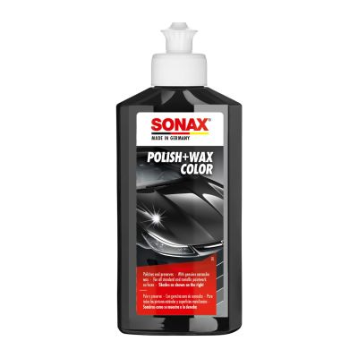 Кольоровий поліроль із воском чорний 250 мл SONAX Polish&Wax Color (296141)