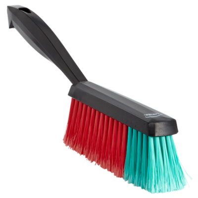 Ручна щітка з короткою ручкою - Vikan 330 мм, м\'яка, чорна (450052)