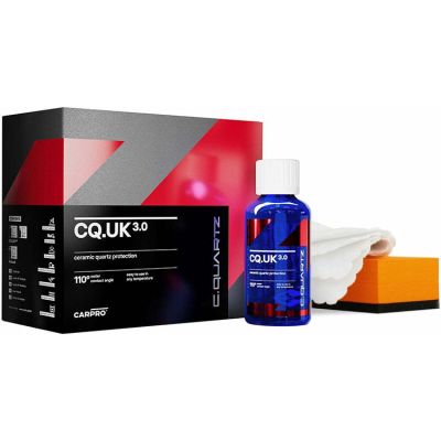 CarPro CQuartz UK 30ml - набор для легкого нанесения керамического покрытия для ЛФП, 24мес + 30