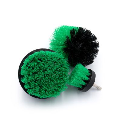 Набір щіток жорсткі на шуруповерт 3 шт. (Зелені)