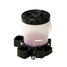 Відро для миття автомобіля Poliver 4в1 (кришка, брудоуловлювач, відро, пластиковий возик)