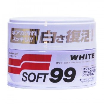 Очищающий воск для белых автомобилей SOFT99 White Super Wax