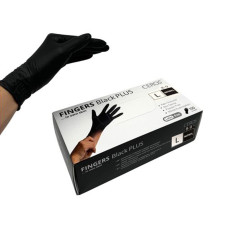CEROS Рукавички нітрилові BLACK PLUS (L) - 100 шт/уп (5,5 г)